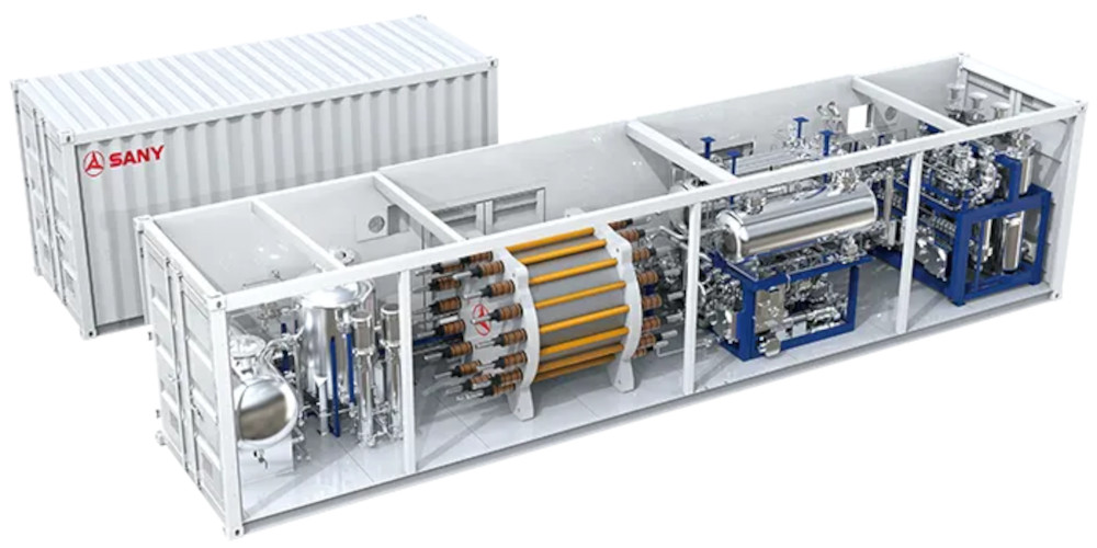 Containerisiertes alkalisches Elektrolysesystem
