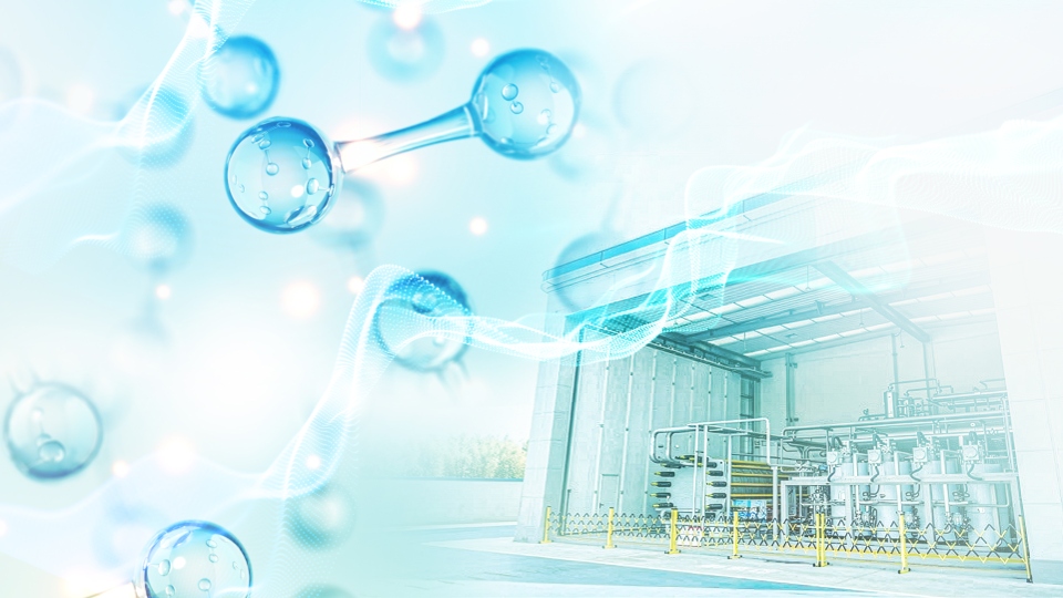 Wasserstoffmoleküle und modulare Elektrolyseanlage