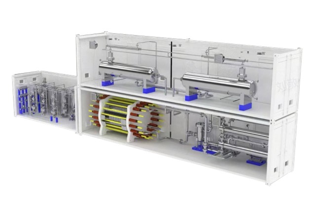 HYONTRON 500. Modulares 2,5-MW-Elektrolysesystem